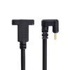 Xiwai USB Type C Male To Female Extension Data 180 Degree Back Angled 3.1 Cable, U-Shaped, 30cm,