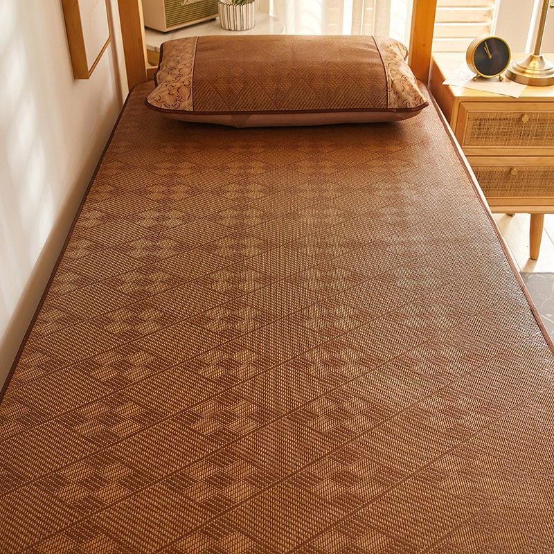 Foldable Ice Silk Rattan Mat for Student Dormitory Bunk Bed 80cm x 190cm