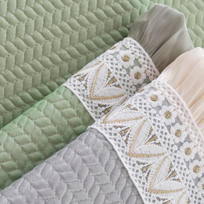 Summer French Cold Bean Sofa Cushion New Cool Feeling Ice Silk High Feeling Summer Non-slip Cover Cloth Towel