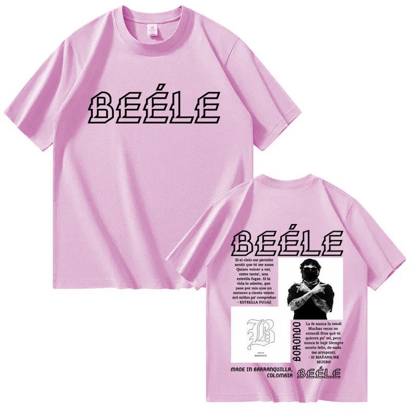 Rapper Beele Fashion Album Merch Mens High Quality Short Sleeve Tshrits Pop Hip Hop Tee Streetwear Cozy Tshrits Gothic Clothes