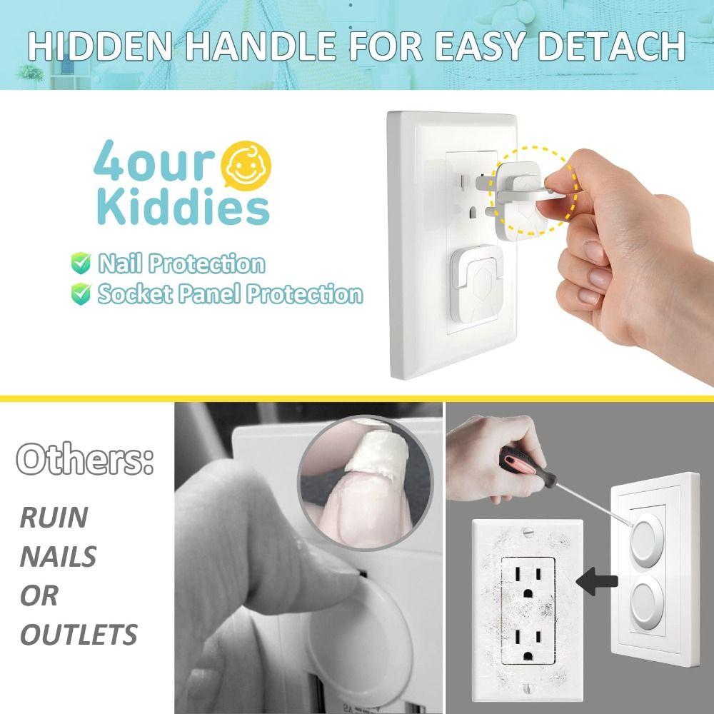 10Pcs US Standard Outlet Plug Cover Baby Safety Plug  Home Nursery Bedroom Living Room Baby Safety
