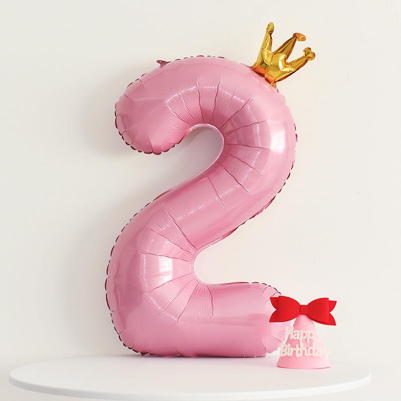 Korean-Style Macaron Color Bow Balloons for Baby Birthday Party Decor