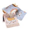 Children's Cartoon Pure Cotton Gauze Bath Towel, Thickened & Soft, Skin-Friendly, Four Layers, 25x50cm