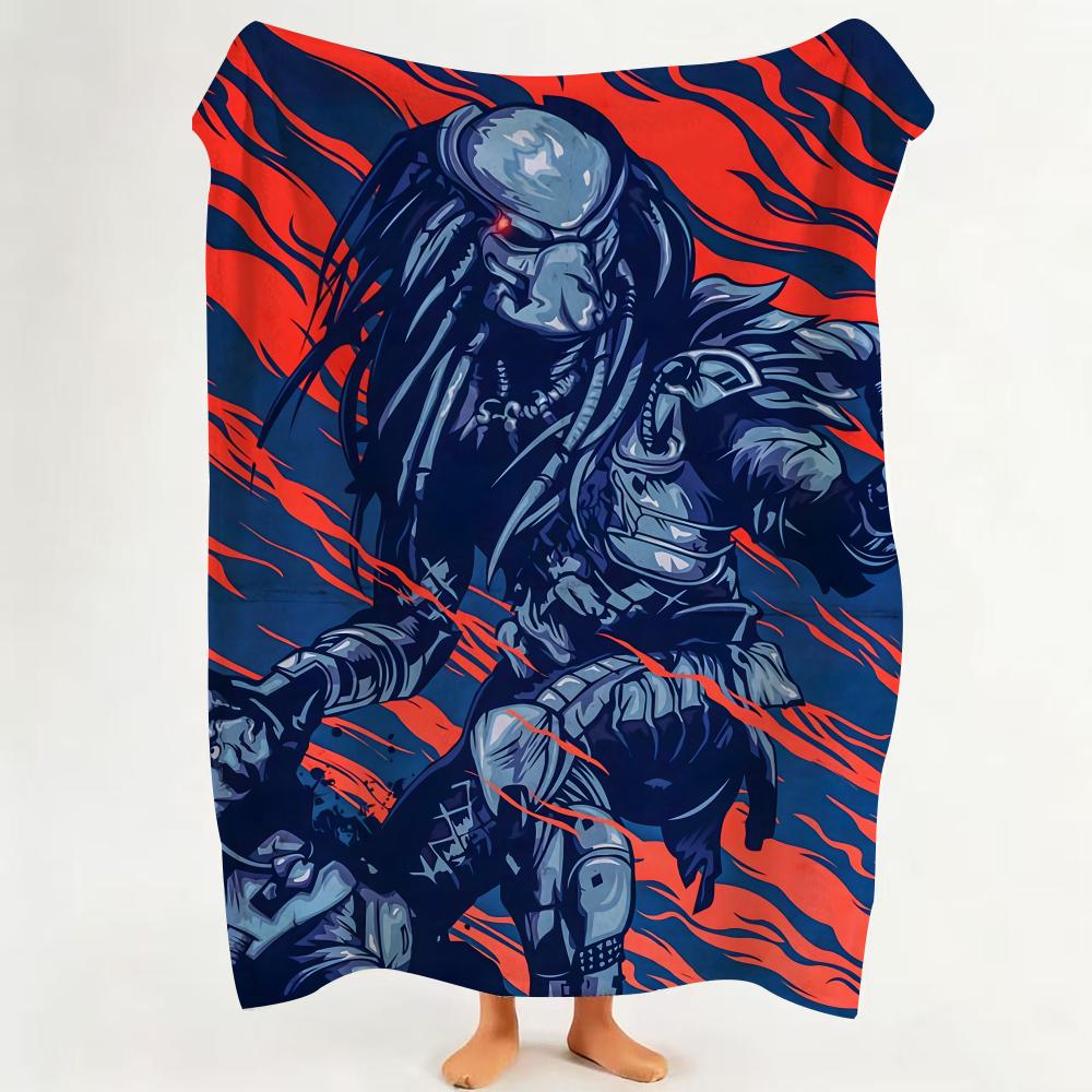 Movie P Predator Throw Flannel Throw Blanket Suitable for Sofa,Living Room,Bedroom