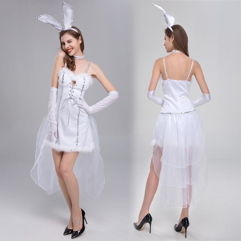 New One-piece Bunny Costumes Christmas Party Halloween Show Stage Costumes Night Bar