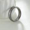 6mm Wide 304 Stainless Steel Men's Antique Silver Ring - Simple Retro Couple Jewelry