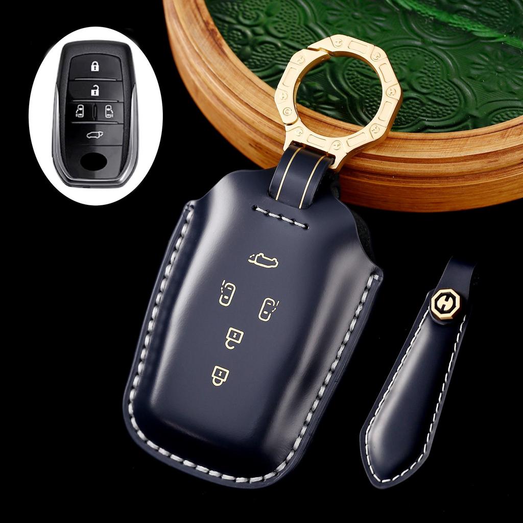 Luxury Leather Key Cover for Toyota Alphard, Previa, Vellfire
