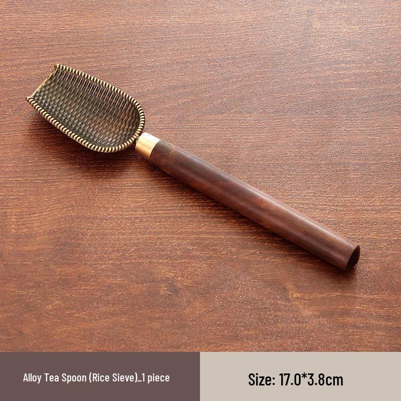 Qiwei Ebony Wood Kung Fu Tea Utensil Set