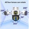 8K 16MP Wifi IP Outdoor Four Lens 10X Zoom PTZ Camera Auto Tracking Smart Security Protection Video Surveillance