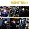 5.75 Inch Motorcycle LED Headlight Black Faro Moto Light White Angel Eyes For Dyna Sportster Softail 5 3/4" Led Moto Headlamp
