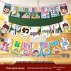 Kreative Back-to-School Cartoon Banner Dekoration für Klassenzimmer und Kindergärten