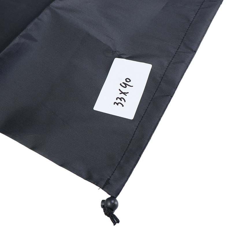 Long Strip Waterproof Drawstring Bag Black Oxford Fabric Storage Pouch for Yoga Mat Cool Mat Carpet Yoga Enthusiasts Fitness Use