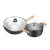 EKCO 2-Piece Iron Cookware Set (Wok & Soup Pot)