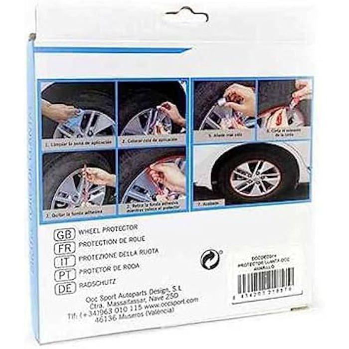 Protecteur de jante - OCC Motorsport - 6 mètres - Adhésif 3M - Rouge - Protection contre les chocs