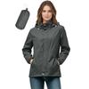 Women's Lightweight Windbreaker Jacket with Hood - Casual Loose Fit for Hiking, Travel, Daily Use