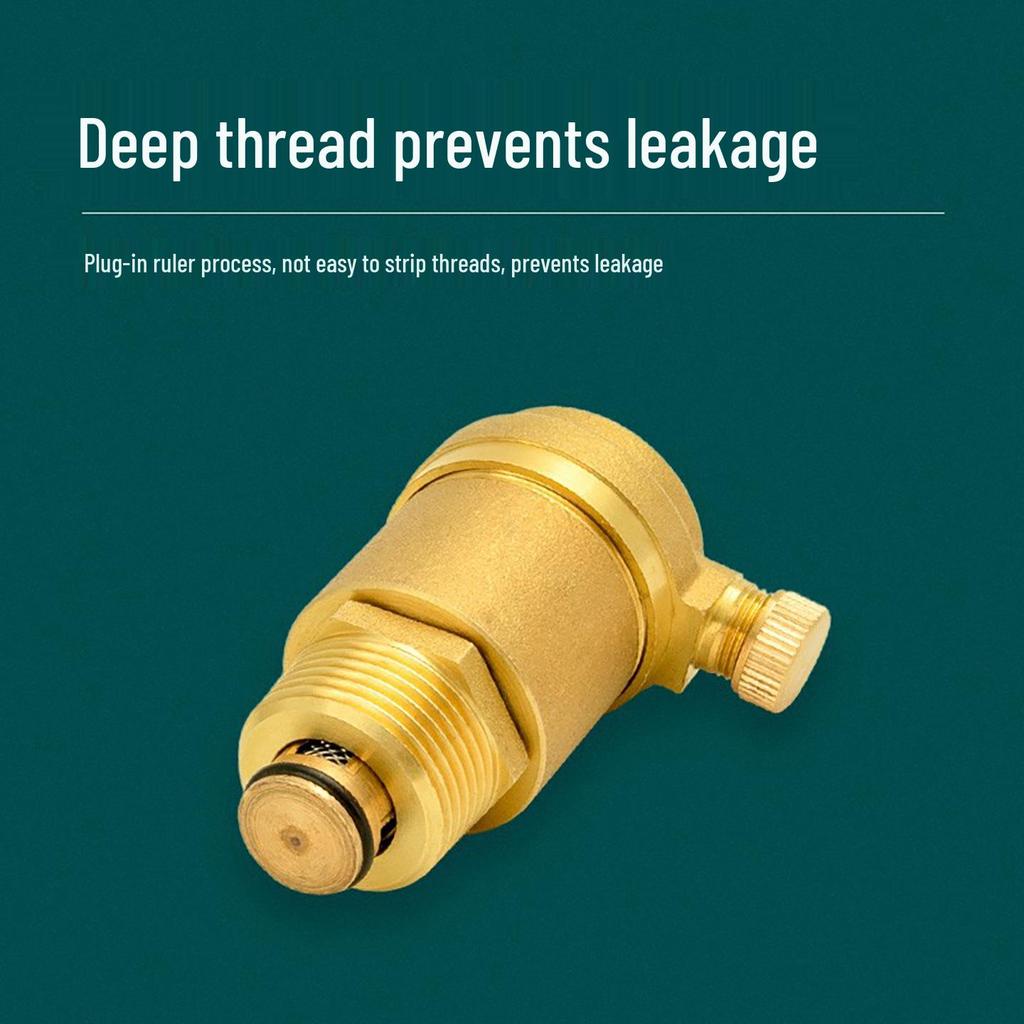 Copper Auto Air Vent Radiator Bleed Valve for Central Heating and Floor Heating Manifold (DN25).