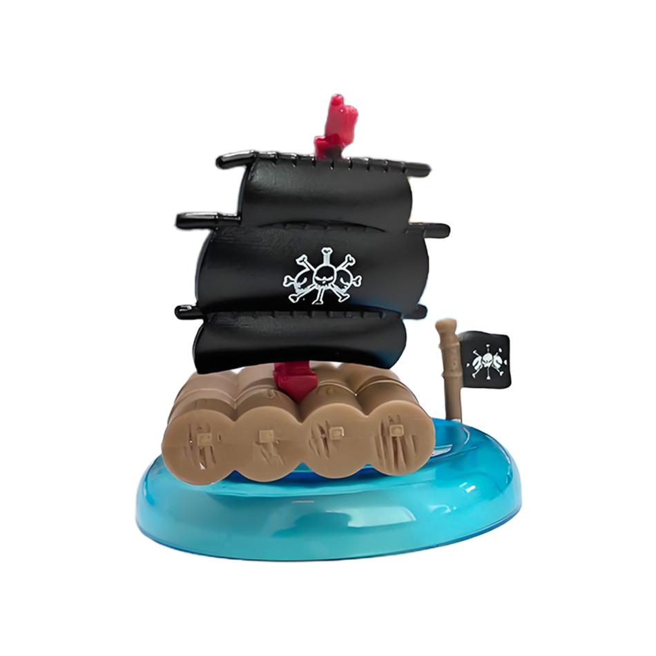 One Piece blind box 1-8pcs Anime Ship Figure Luffy Model Toy kawayi Mini Boat Pirate Ship Navy Going Merry Boat  Assembled Model