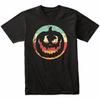 Retro Spooky Jack-o-lantern Halloween Pumpkin Silhouette T-Shirt - Retro Colors