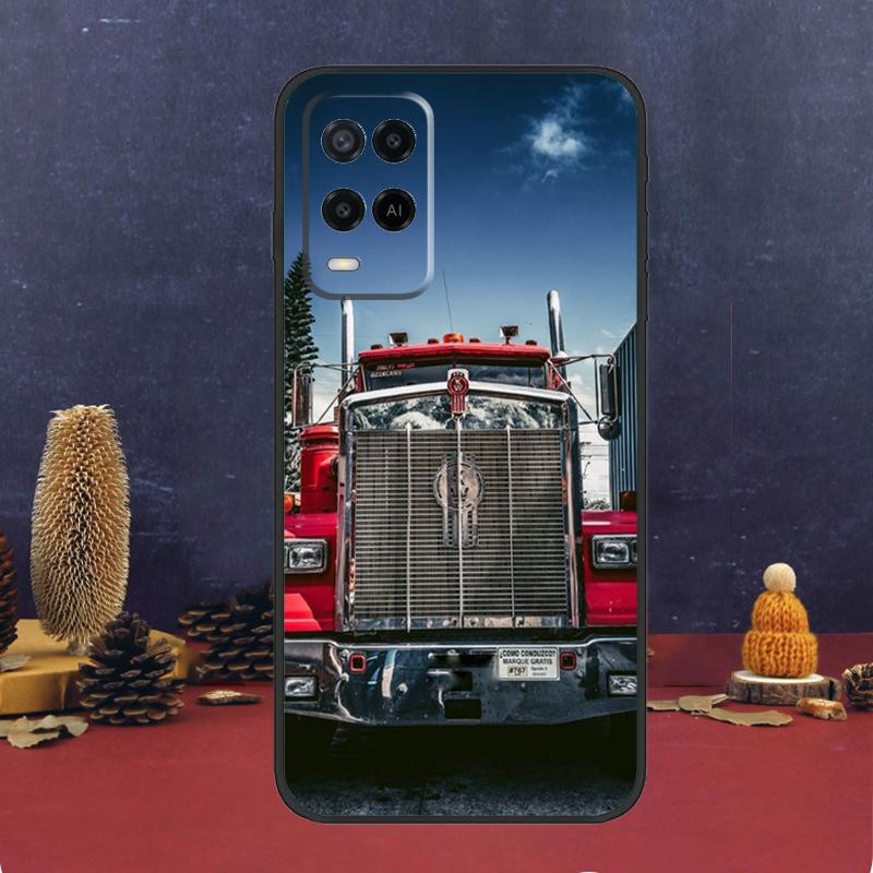Cool Heavy Truck Car Case For Oppo A94 A74 A54 A15 A17 A57 A6 A5 Pro A16 A76 A96 A40 A60 A80 A18 A38 A58 A78 A98