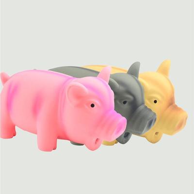 1PC Rubber Sound Pig Grunting Squeak Latex Pet Chew Toys for Dog Squeaker Chew Training Puppy Supplies