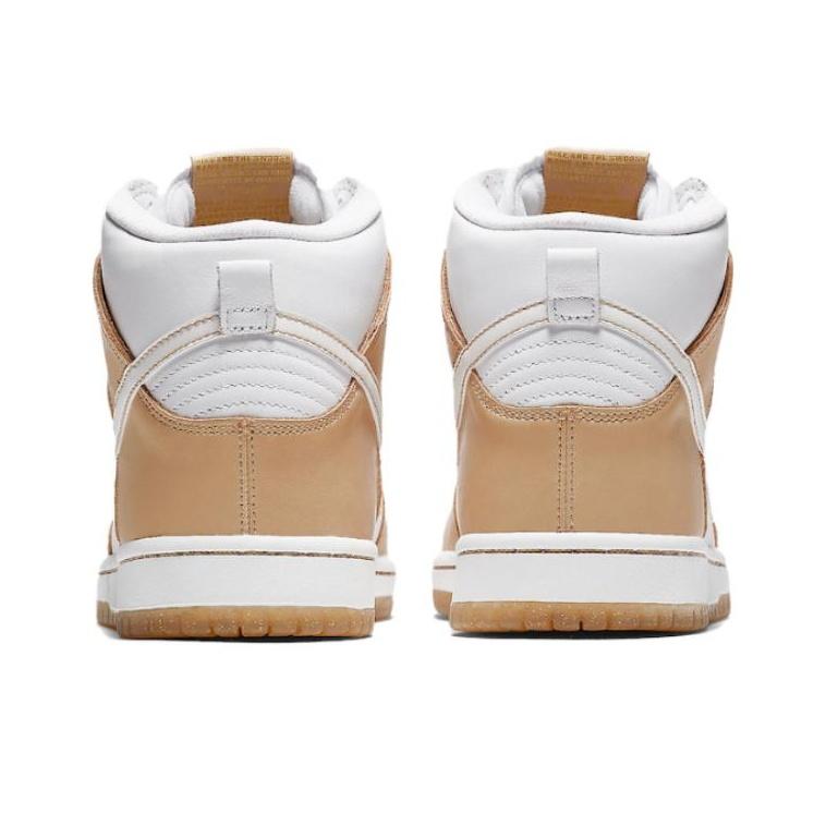 Nike Premier X  Dunk SB Retro Casual High-Top Skate Shoes Unisex Sneakers White Champagne 881758-217(N)