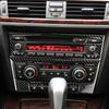 Air Conditioner CD Control Decorative Panel Trim Cover Decal For BMW 3 Series E90 E92 2005-2012 Carbon Fiber Interior Mouldings