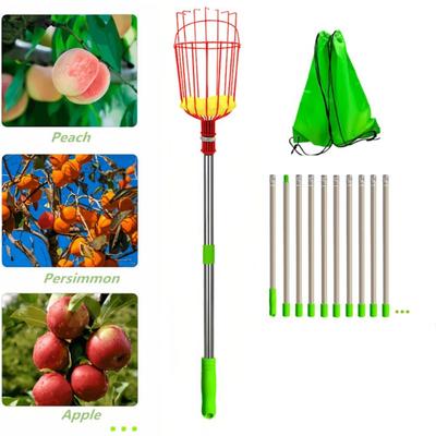 Perche Cueille-fruits Économique Cueilleur de Fruits en Altitude Récolteur de Fruits Outil de Cueillette de Fruits