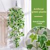 Hanging Artificial Green Plants UV Resistant Realistic Fake Leaf Vine Ivy Wedding Party Indoor Outdoor Garden Wall Hanging Faux Greenery Decoration
