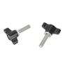 HDRIG Mini T-Handle Flat Head Hand-Tightened Metal Wing M5 Screw 1/4 Photography 3710
