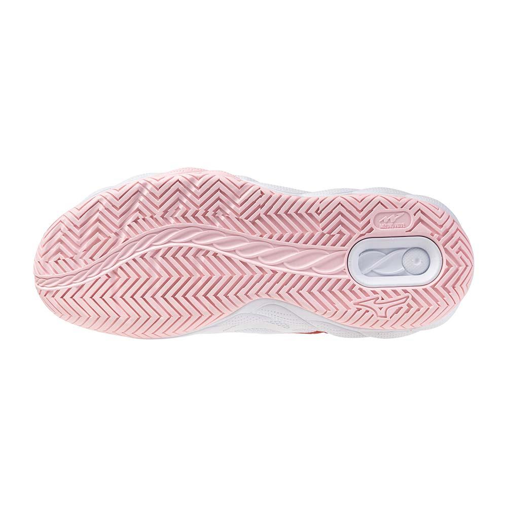 Mizuno WAVE ENFORCE COURT Tennis Shoes Unisex Low top White/Pink 61GA243362