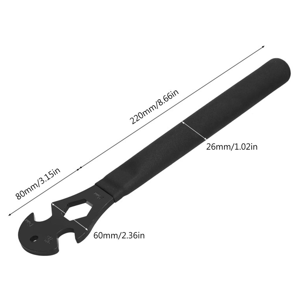 Double Sided Bicycles Spanner Bike Pedal Wrench Comfortable Grip Bike Pedal Spanner Pedal Install Spanner Repair Tool
