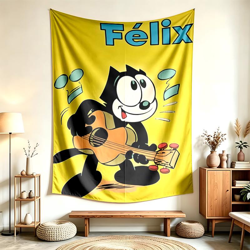 Felix the Cat (14) Tapestry Suitable For Decorating Homes Dorms And Bedrooms Soft To The Touch And A Perfect Gift For Friends And Family