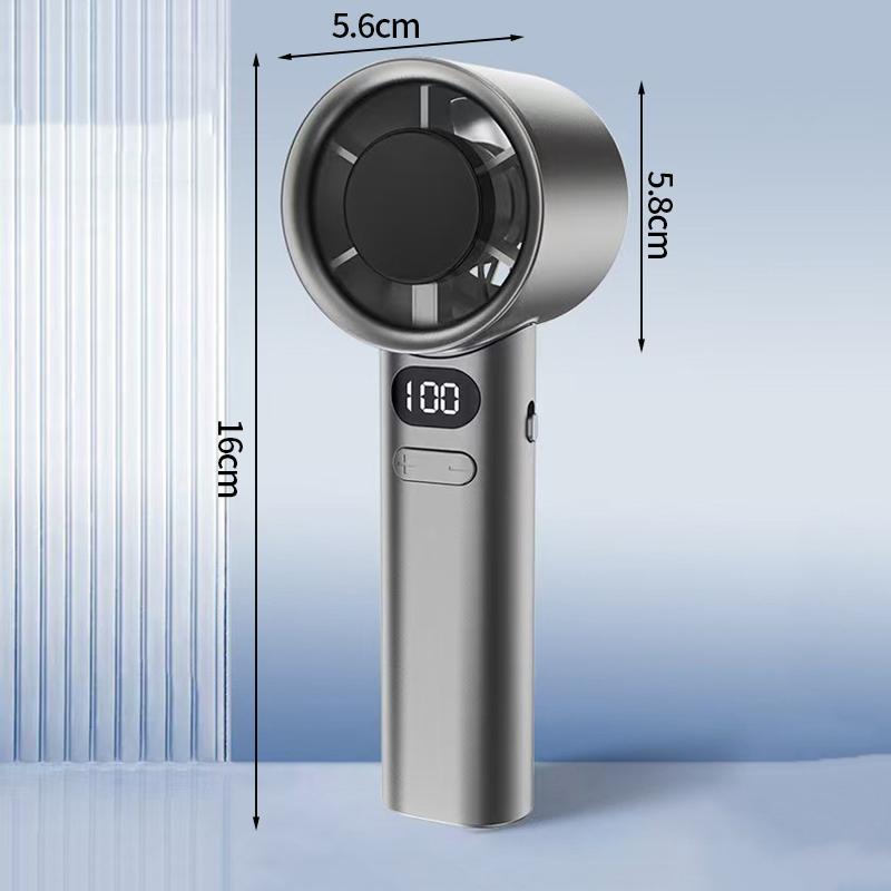 

Портативный ручной вентилятор без лопастей, ручной вентилятор, 120 скоростей ветра, аккумуляторная батарея Type-C, персональные долговечные высокоскоростные вентиляторы