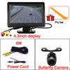 4.3Inch Rear View Camera Monitor Screen Reversing Camera for Car Parking Parking System Camera for Vehicle DashCam Backup Camera