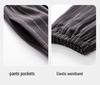 Men's 100% Cotton Striped Long Sleeve Pajamas - Trendy Korean Style for Spring