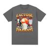 Lactose Tolerant Graphic Print Tshirt Unisexs Vintage Fashion Short Sleeve Tshirts 100  Casual Cozy Oversized T Shirts Black