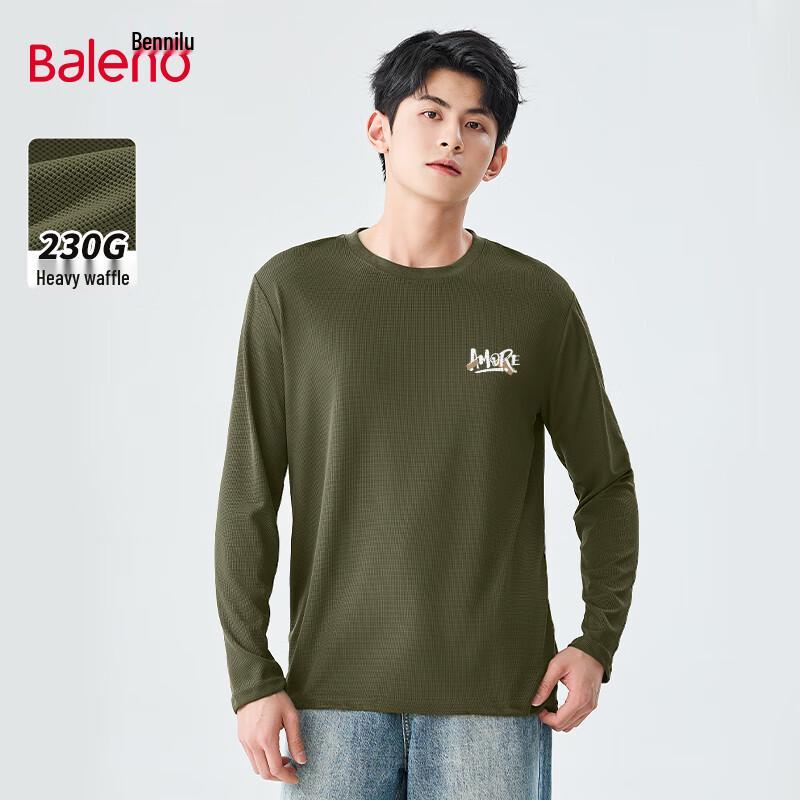 

Baleno Men s Waffle Knit Long-Sleeve T-Shirt M