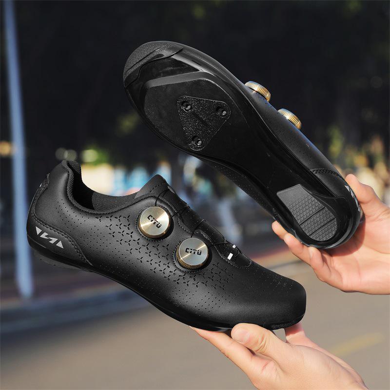 Unisex Clipless Cycling Shoes: Breathable, Lightweight, Stiff Sole, Double BOA Dial - Road & Mountain Bike Compatible