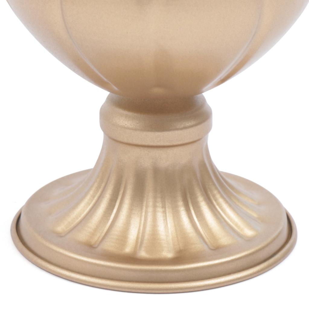 10 PEZZI Vasi in Metallo Oro Antico a Forma di Fiore Set di Vasi Vintage per Boccioli per Centrotavola Matrimonio Tavolo Decorazione Casa