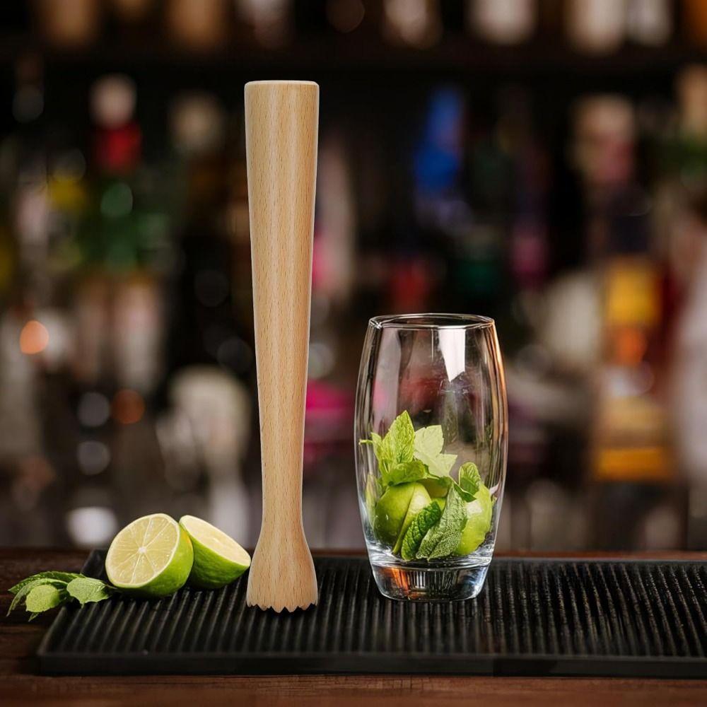 Heavy Duty Beech Wood Muddler Sturdy Ice Crusher Bar Muddler Tool Drinks Muddler  Barware Tool