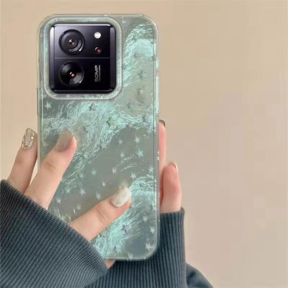 Gradient Colorful Stars Women Girls Phone Case for Xiaomi 13T 14T 11 Lite Poco X5 M6 Pro X6 X3 Pro NFC C75 C71 C65 C61 M5S Cover