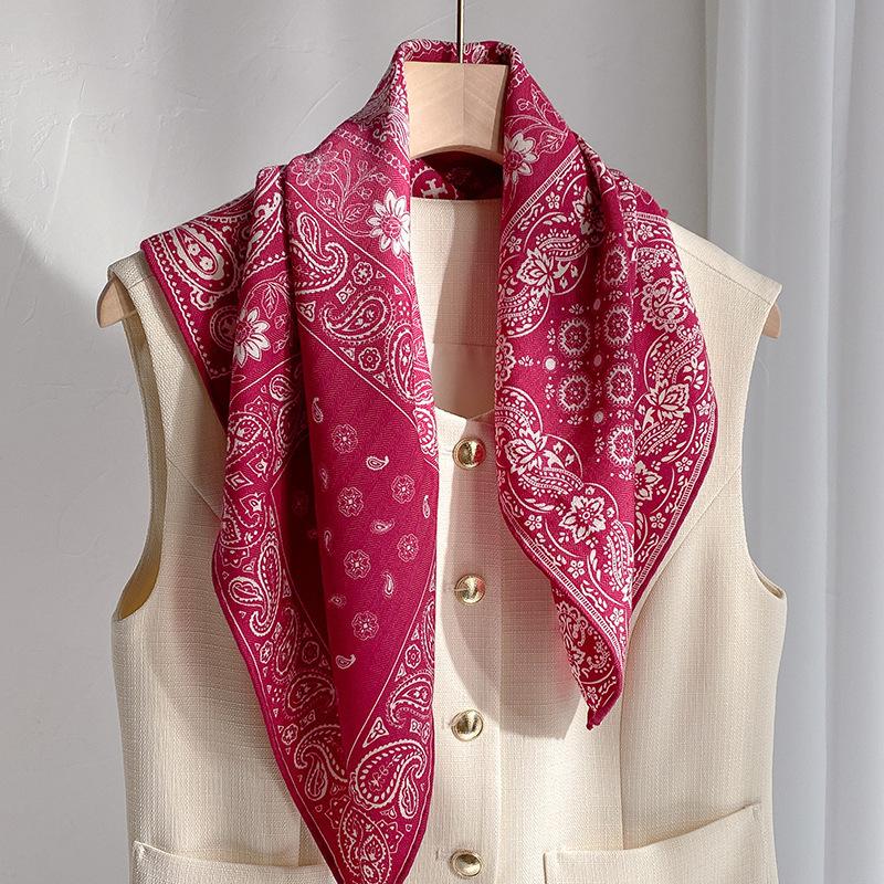 70% vlna 30% pravé hedvábí Šátek pro ženy Šály Zavinovačky Foulard vysoce kvalitní Šátky Pashmina Dámský Hijáb Bandana bufanda Pončo