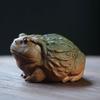 Yixing Zisha Tea Pet Golden Toad Lucky Tea Play Creative Frog Toad