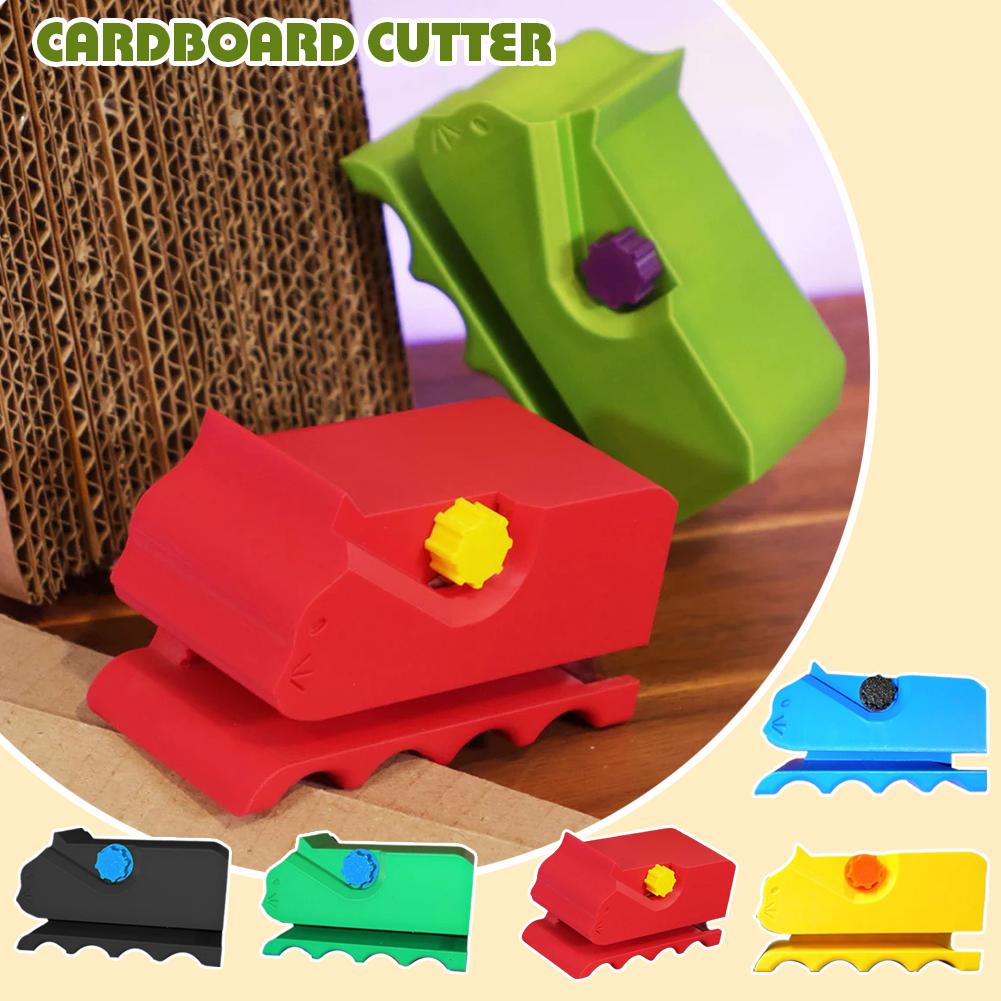 Cardboard Cutting Machine Creative Cat Scratchers Cardboard Cutter Cartoon 3D Printing Strip Stripper Homemade DIY Tools Supplie