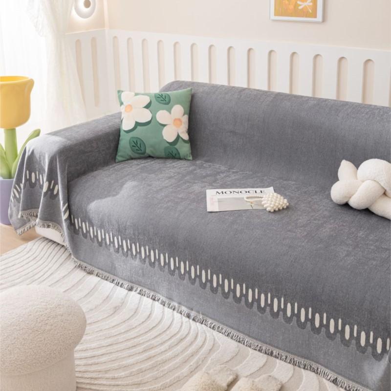Reversible Sofa Cover Mat Throw Blanket Living Room Three Seats Sofa Position   Modern Throw Camping Picnic Blanket MAT