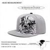 New Fashion Lion Embroidered Flat Brimmed Hat Men'S Casual Hip Hop Hat Women'S Outdoor Sports Decorative Hat Sunshade Hat