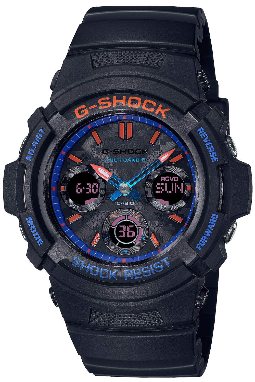 

Casio City Camouflage Series Solar Black G-Shock AWG-M100SCT-1AJF Men s Radio-Controlled Watch,