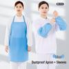 Anti-static Dustproof Apron with Striped Sleeves for Electronic Workshops