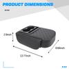 Car Center Console Armrest PU Leather Car Armrest Cushion with Cup Phone and Two Side Storage Universal Car Armrest Protector for Most Vehicles