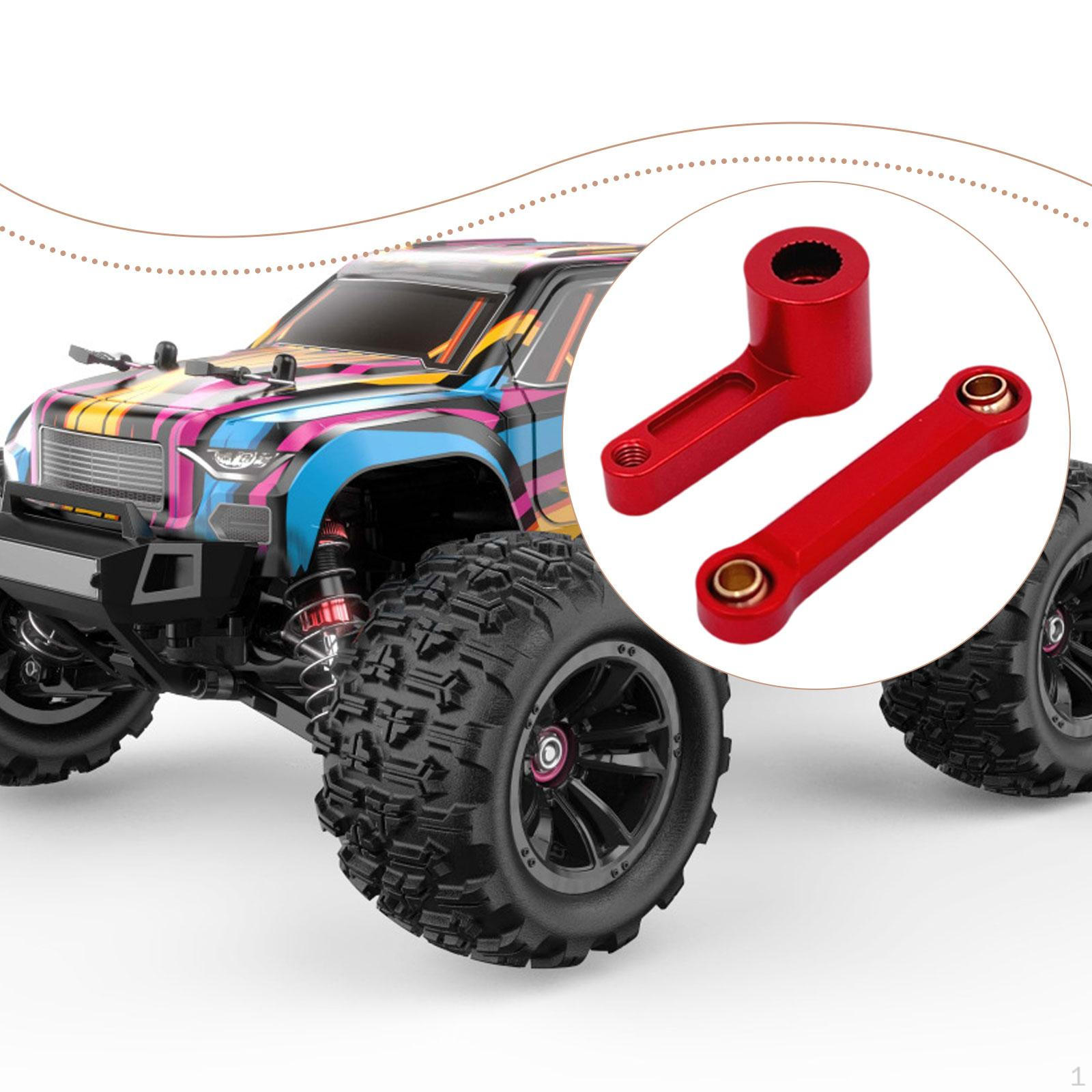 

1/7 RC Car Steering Rod Servo Arm Accessories Spare Parts Portable Direct Replaces Durability червоний